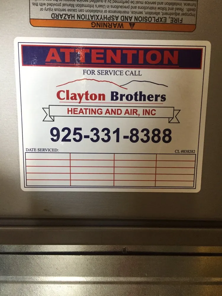 Slide of Clayton Brothers Heating & Air