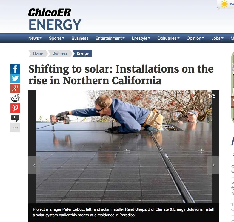 Slide of Climate & Energy Solutions