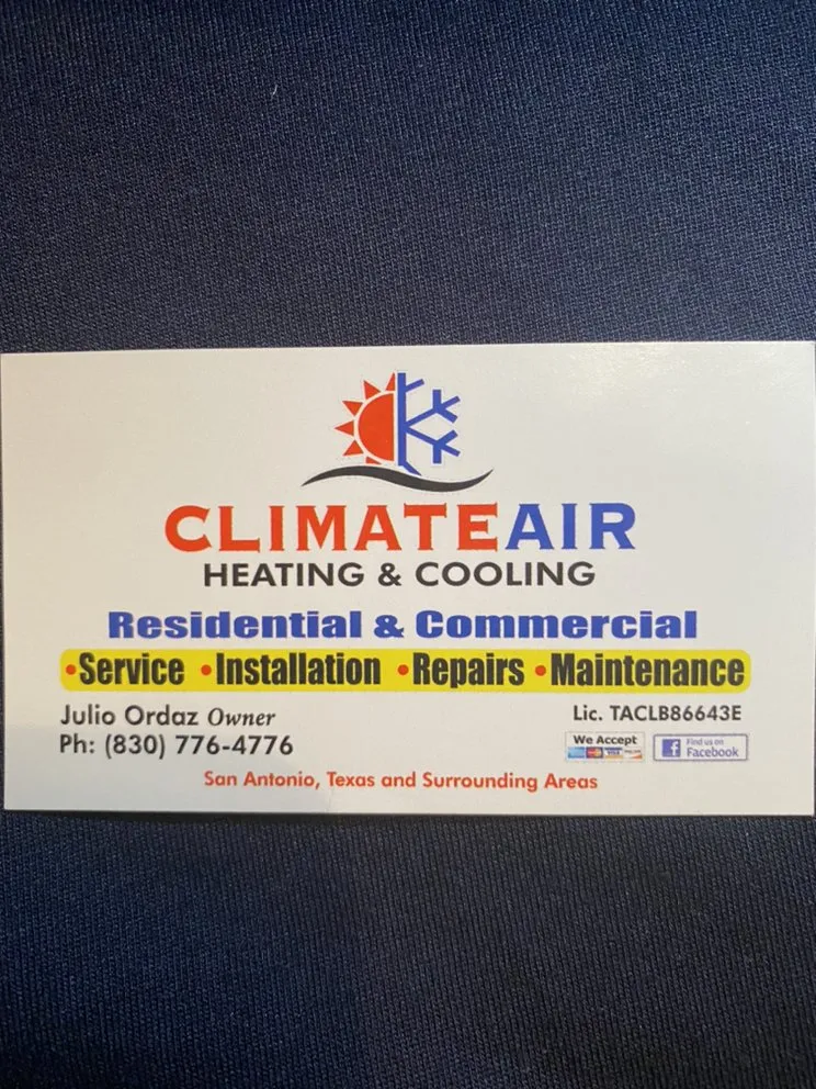 Slide of Climate Air Heating & Cooling