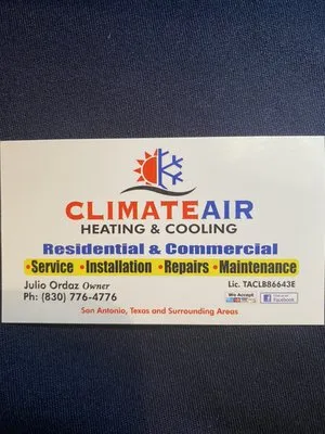 Climate Air Heating & Cooling Logo