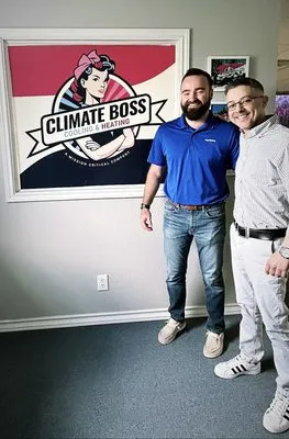 Climate Boss Cooling and Heating Logo