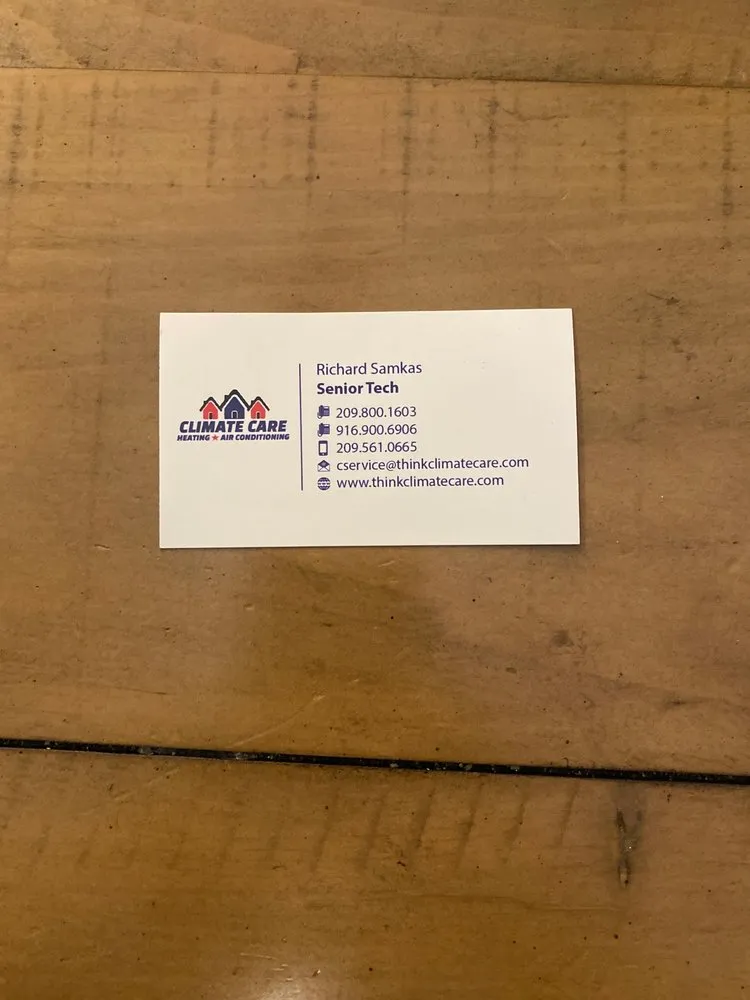 Slide of Climate Care