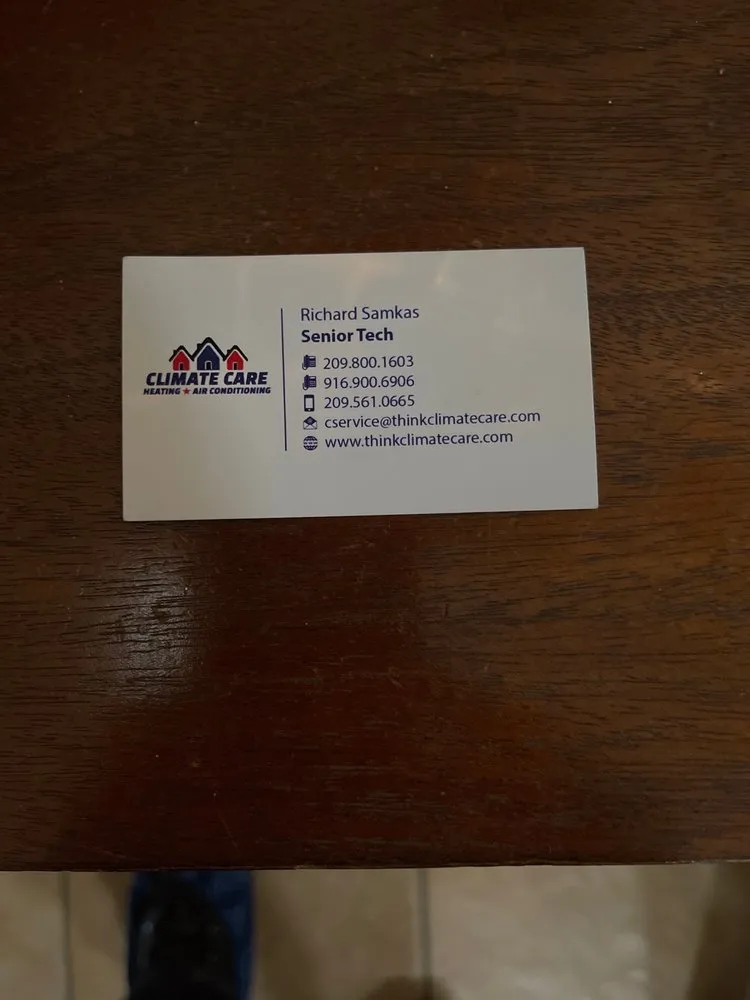 Slide of Climate Care