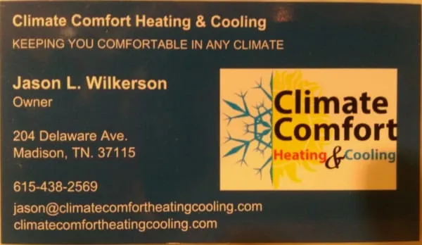Climate Comfort Heating & Cooling Logo