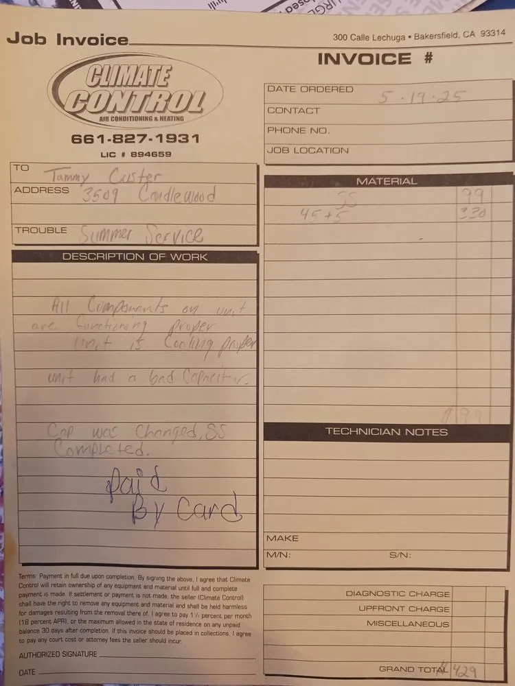 Slide of Climate Control