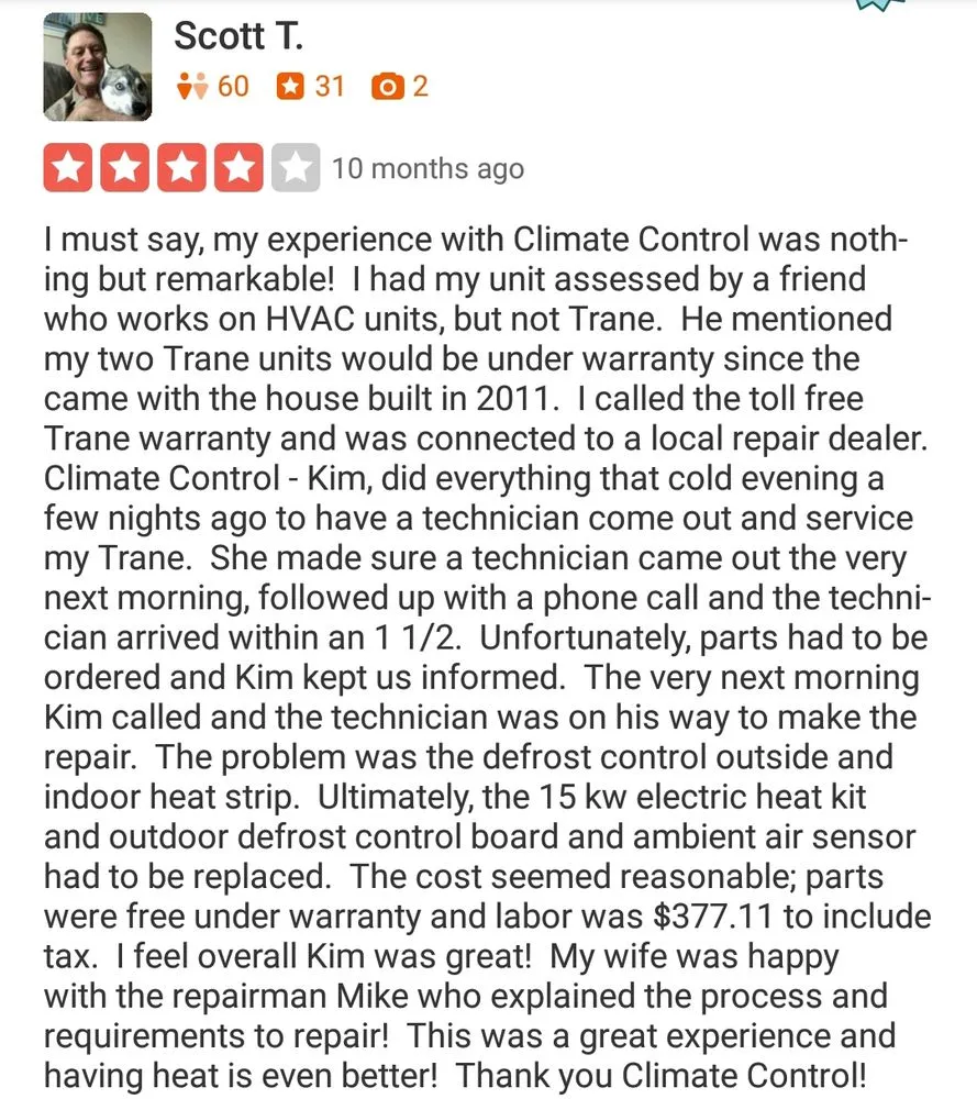 Slide of Climate Control