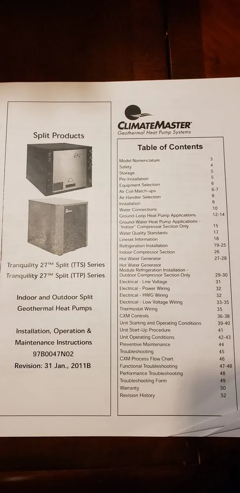 Slide of Climate Masters