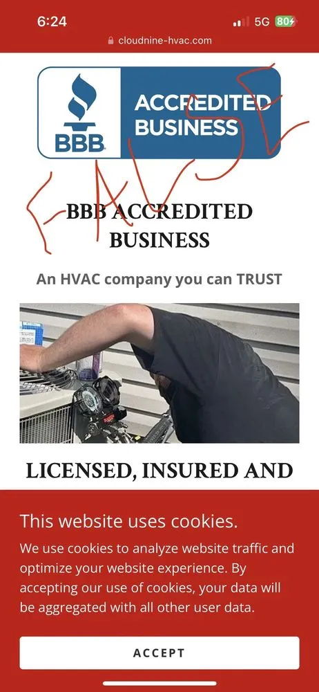 Slide of Cloud Nine Heating & Cooling