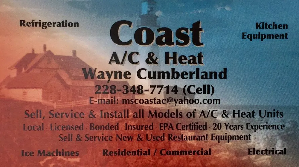 Slide of Coast A/C and Heat
