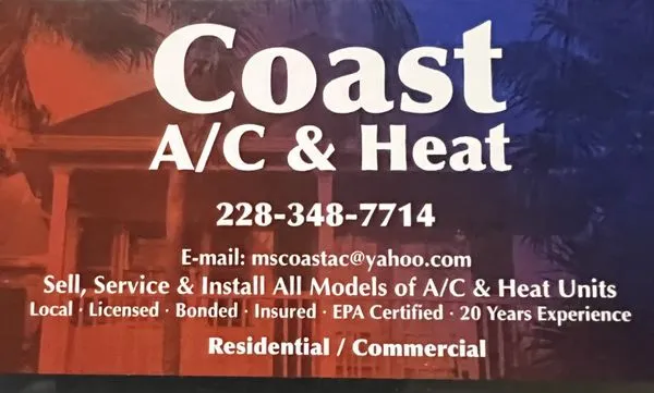 Coast A/C and Heat Logo