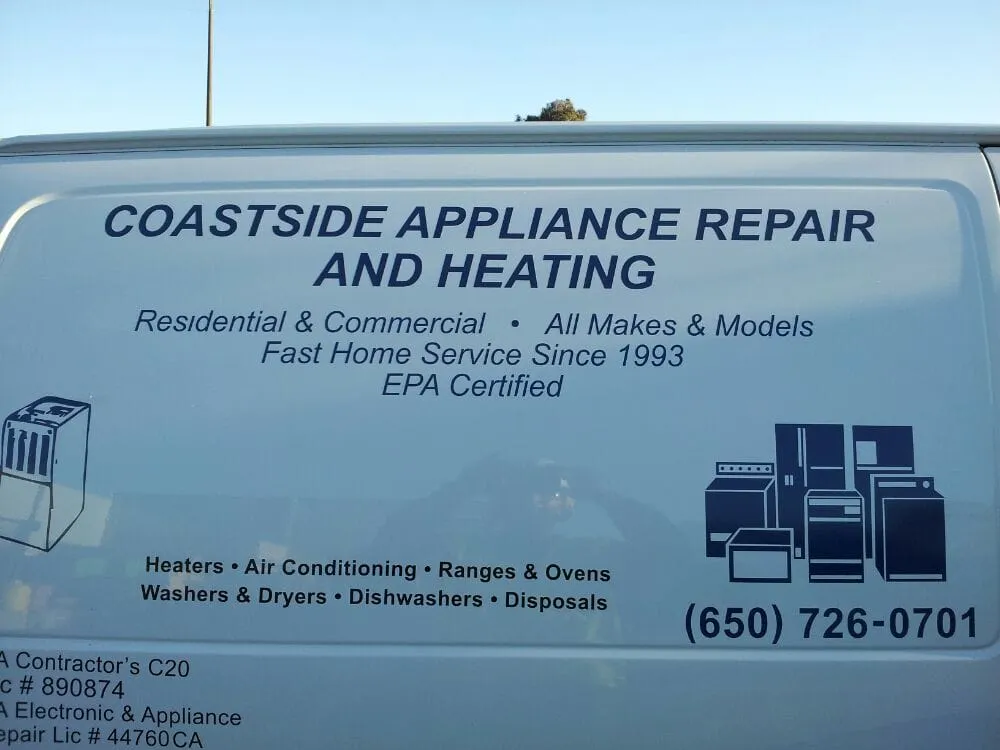 Slide of Coastside Appliance Repair and Heating