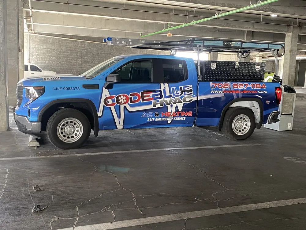 Slide of Code Blue HVAC