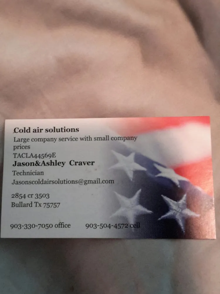 Slide of Cold Air Solutions