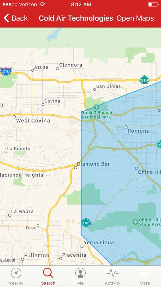 Slide of Cold Air Technologies