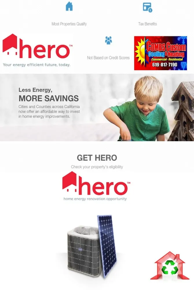 Slide of Combs Custom Cooling & Heating