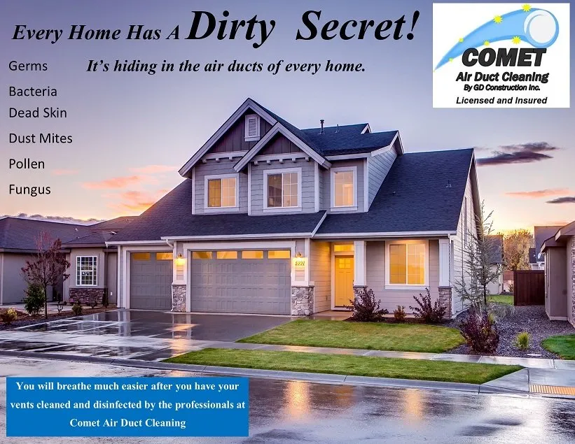 Slide of Comet Air Duct Cleaning