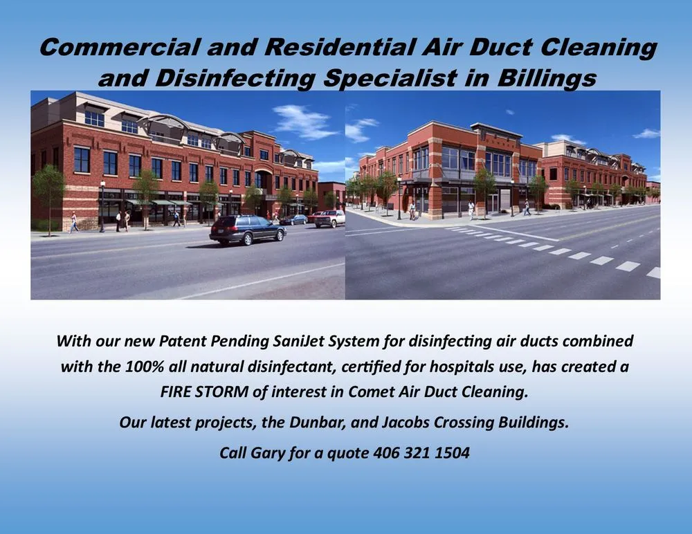 Slide of Comet Air Duct Cleaning