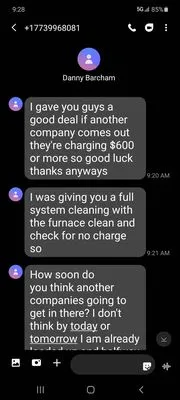 Comfort 365 Heating and Cooling Logo