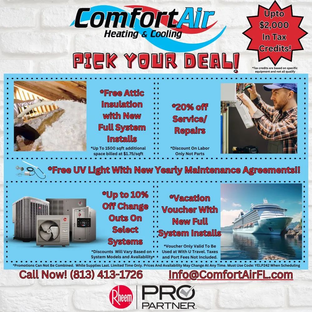 Slide of Comfort Air Heating and Cooling