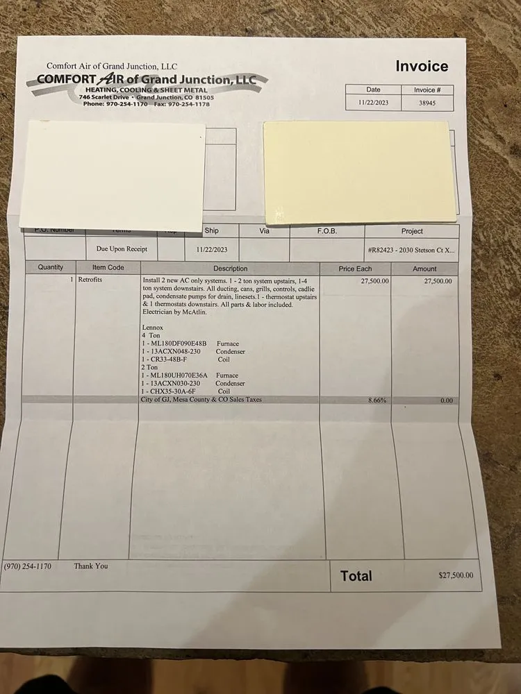 Slide of Comfort Air Of Grand Junction