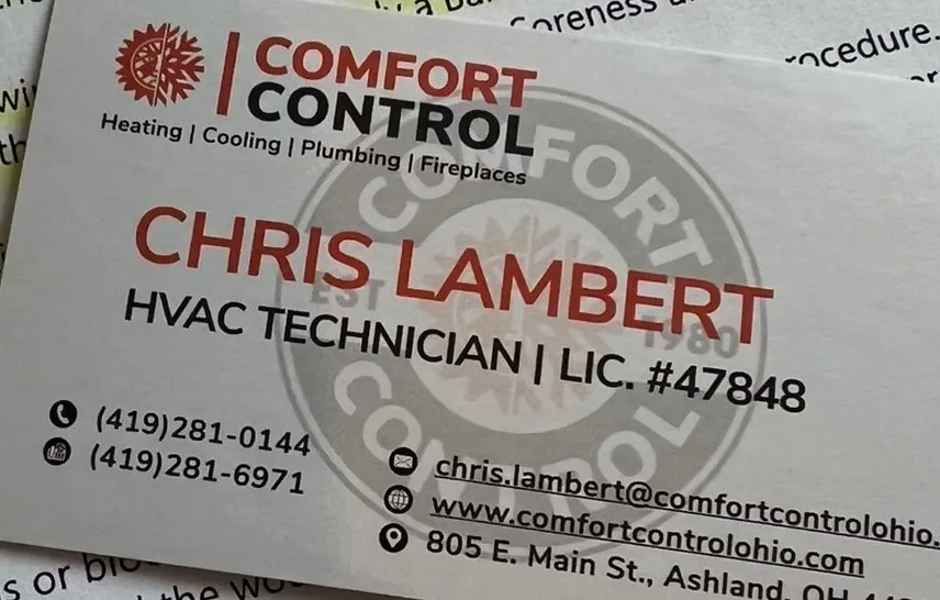 Slide of Comfort Control