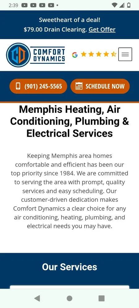 Certified HVAC maintenance in Cordova, TN - Comfort Dynamics Cooling, Heating, Plumbing & Electrical