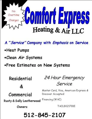 Comfort Express Heating & Air Logo