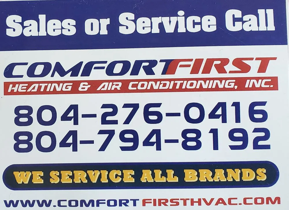 Slide of Comfort First Heating & Air Conditioning