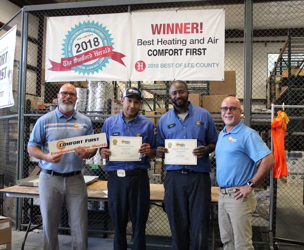 Slide of Comfort First Heating and Cooling