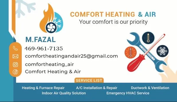 Comfort Heating & Air Logo