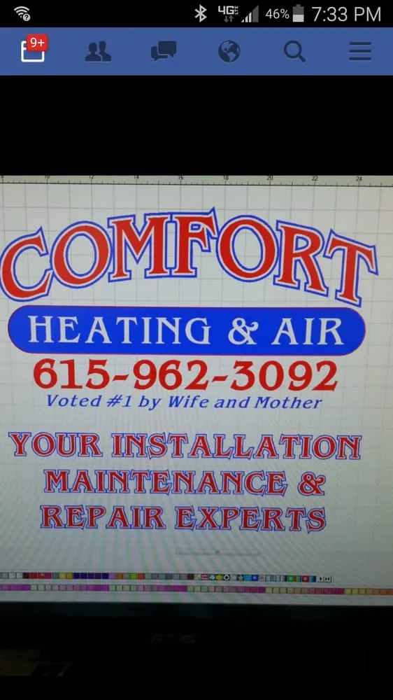 Slide of Comfort Heating and Air