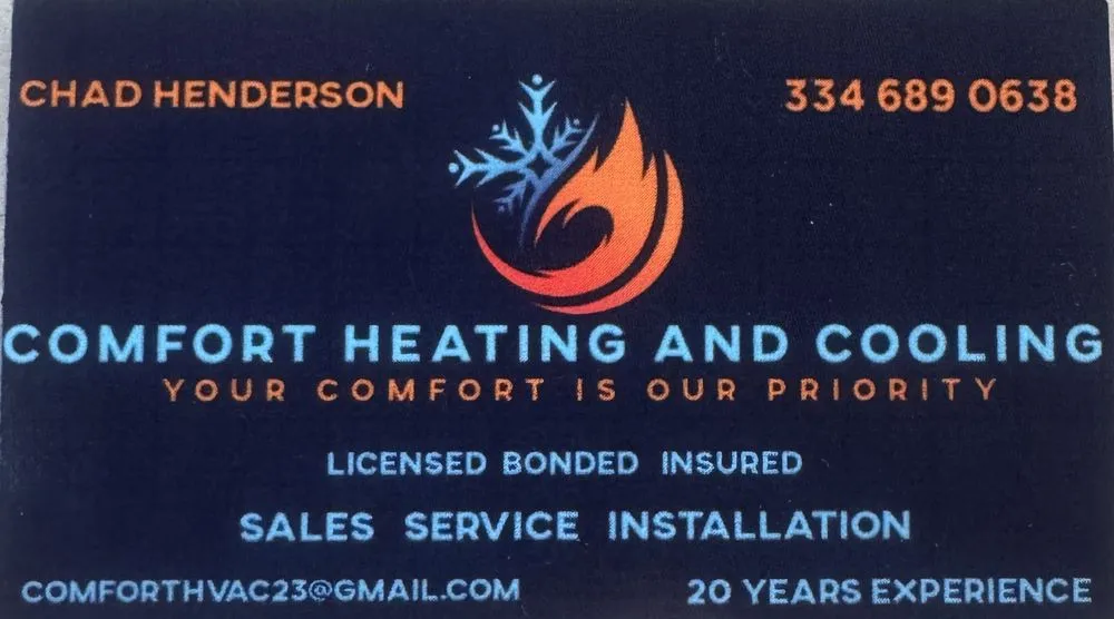 Slide of Comfort Heating and Cooling