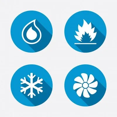 Comfort HVAC Heating & Cooling Logo