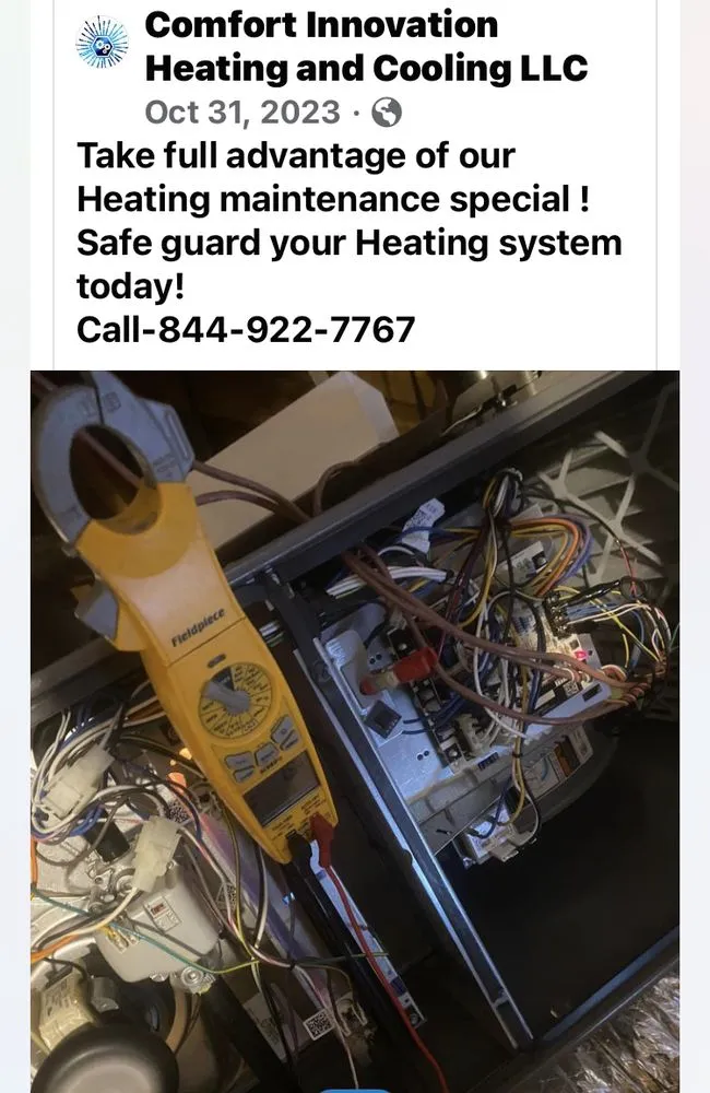 Slide of Comfort Innovation Heating & Cooling