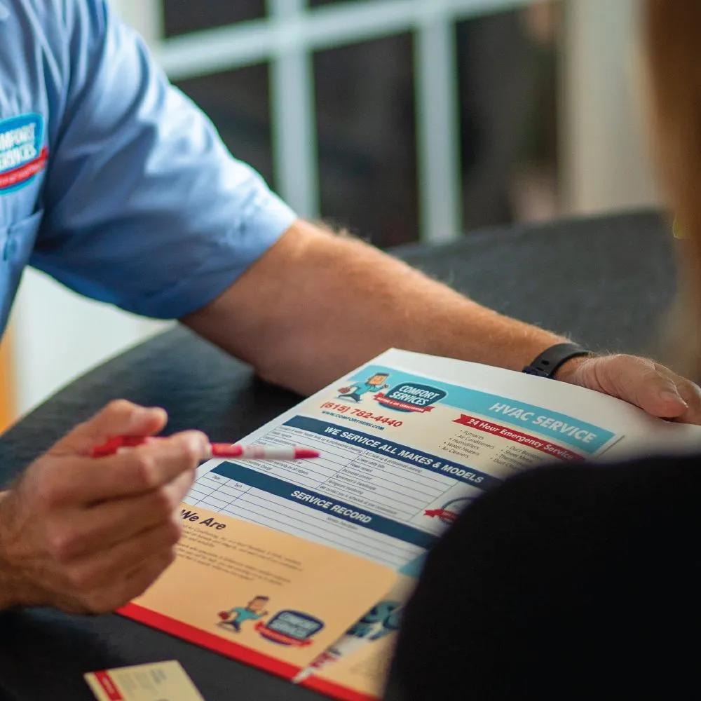 Slide of Comfort Services Heating & Air Conditioning