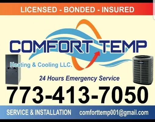 Comfort Temp Heating & Cooling LLC Logo