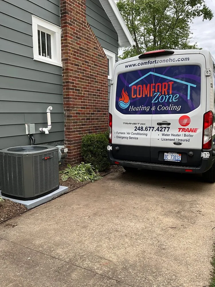Slide of Comfort Zone Heating and Cooling