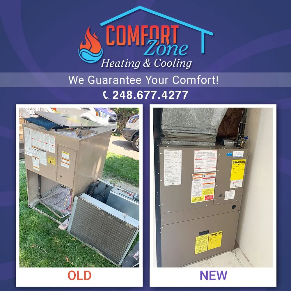 Slide of Comfort Zone Heating and Cooling