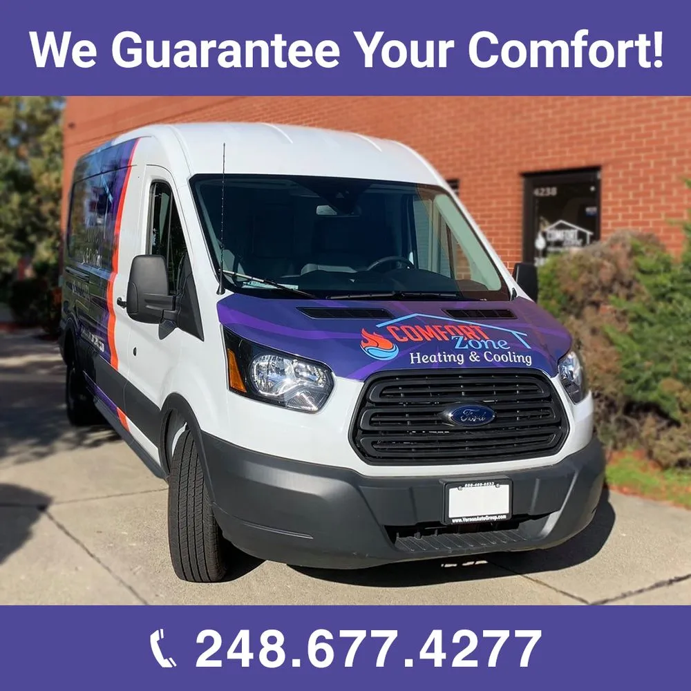 Slide of Comfort Zone Heating and Cooling