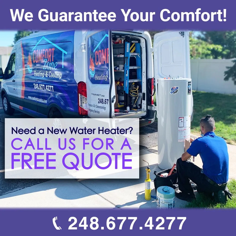 Slide of Comfort Zone Heating and Cooling