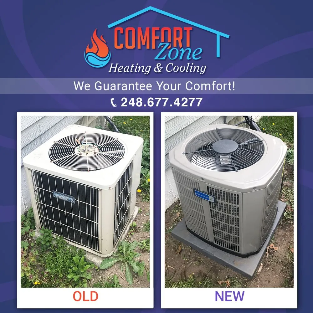 Slide of Comfort Zone Heating and Cooling