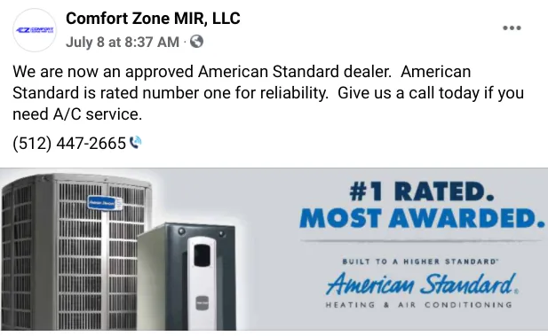 Slide of Comfort Zone MIR