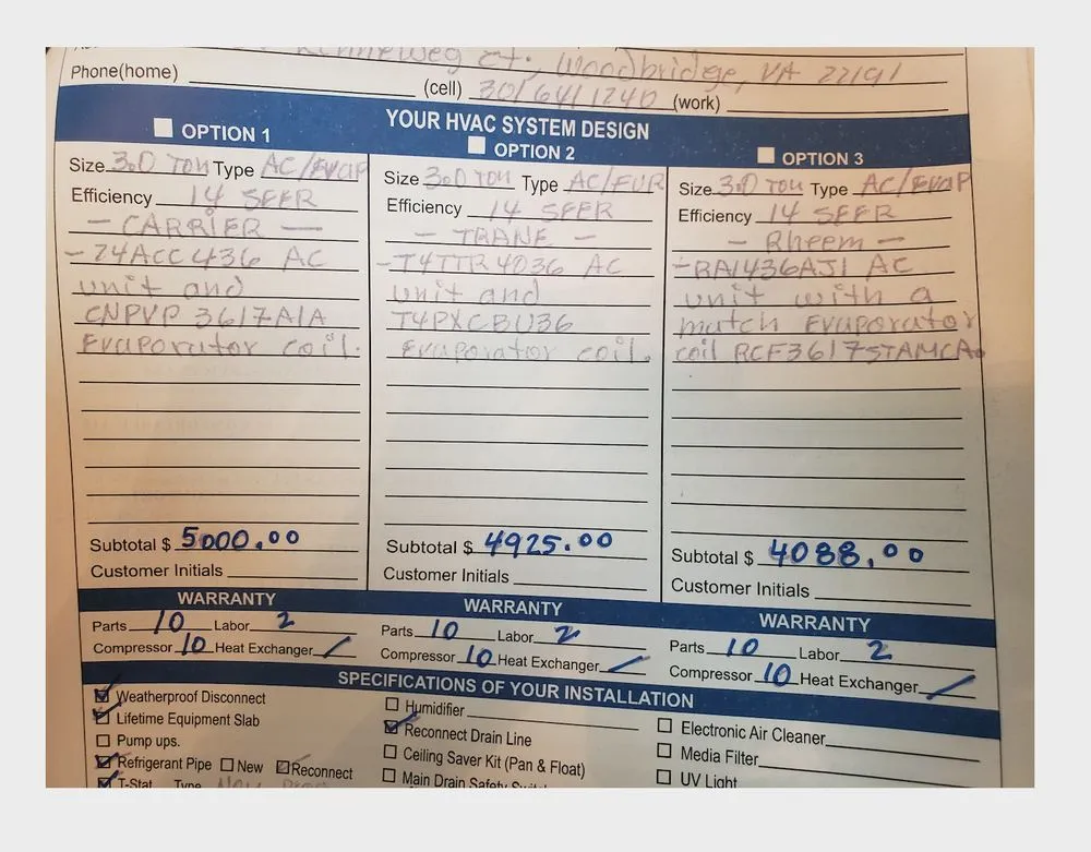 Slide of Comfortable Air Services