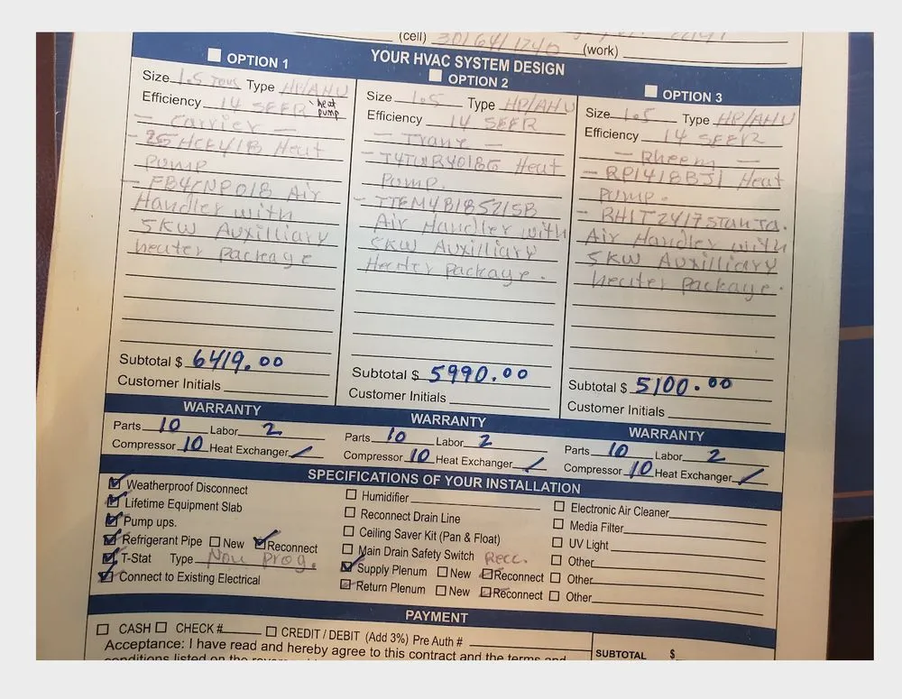 Slide of Comfortable Air Services