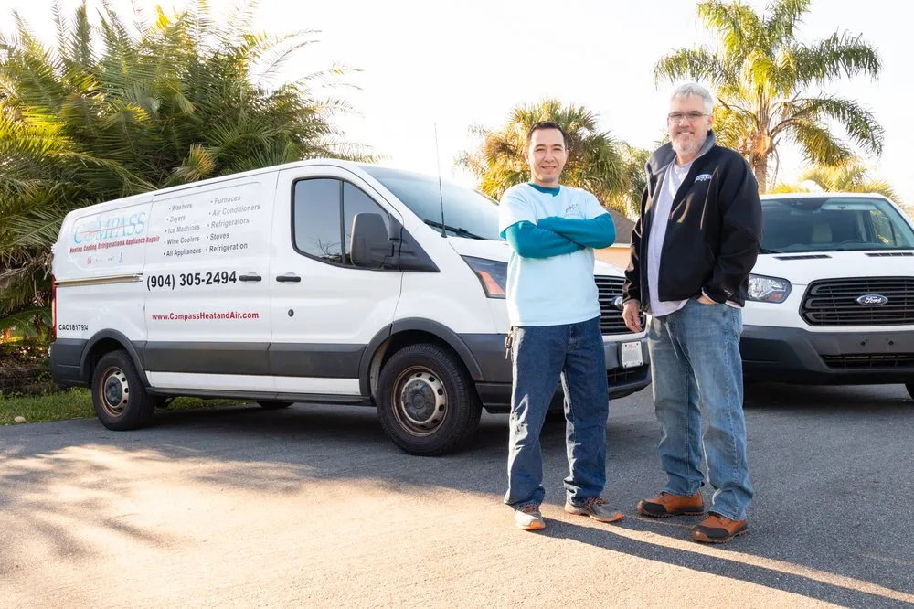 Emergency heating repair near you in St Augustine, FL by Compass Heating, Cooling, Refrigeration & Appliance Repair
