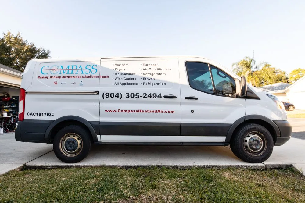 Emergency AC repair same-day service in St Augustine, FL by Compass Heating, Cooling, Refrigeration & Appliance Repair