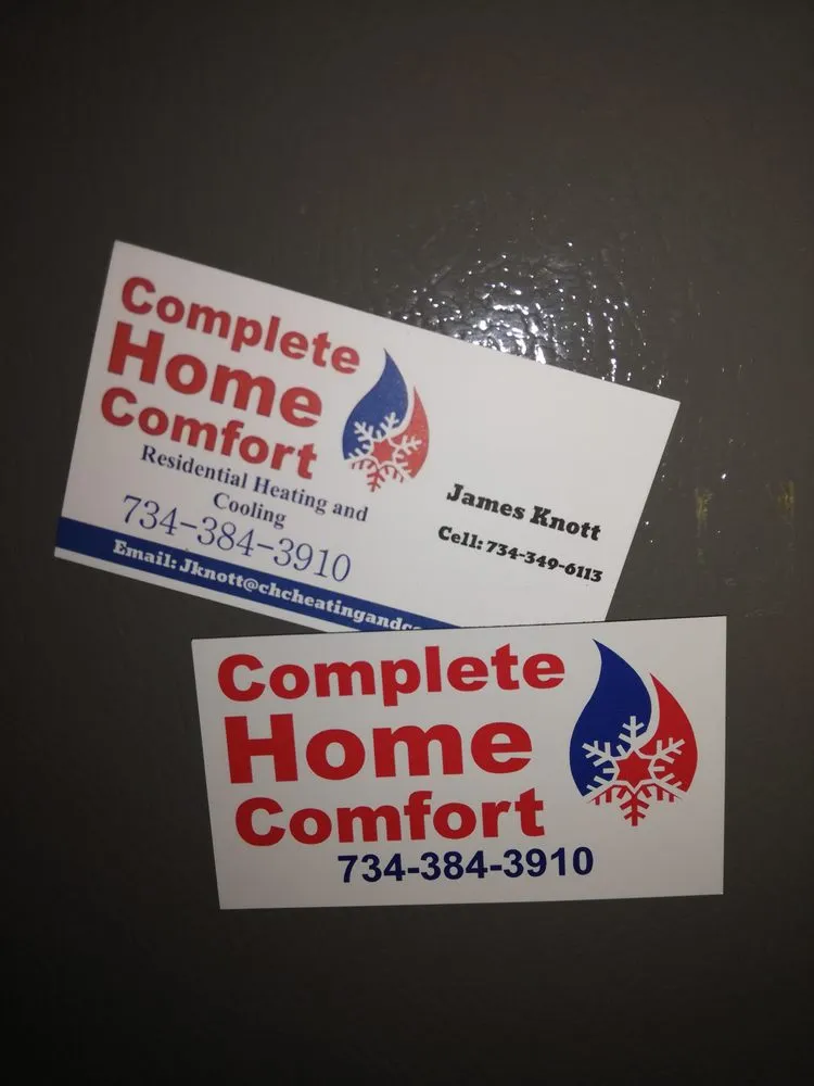 Slide of Complete Home Comfort