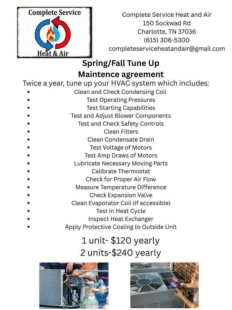 Slide of Complete Service Heat and Air