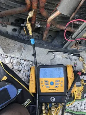 Compressor Air Conditioning & Heating Logo