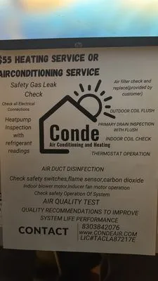 Conde Air Conditioning and Heating Logo